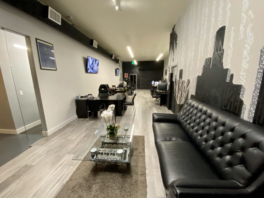 The seating area inside the LEVEL office