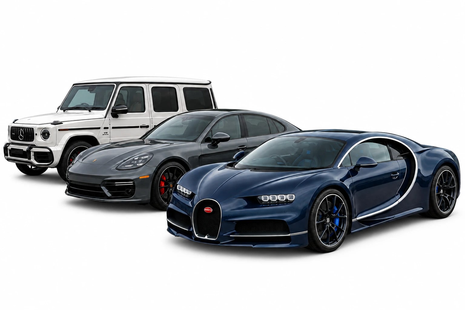 A selection of vehicles